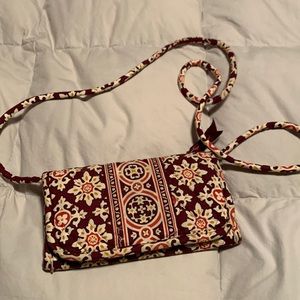 Vera Bradley wristlet with long strap